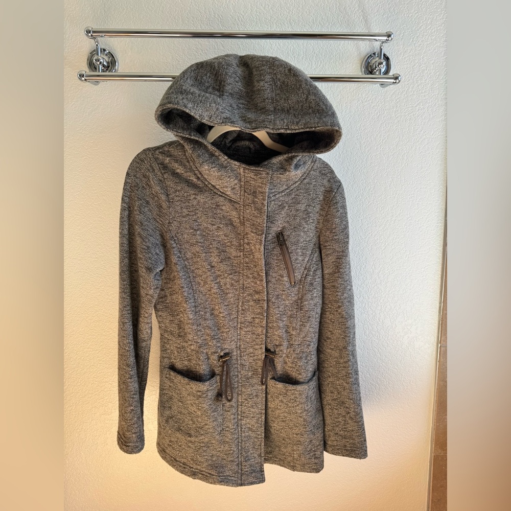 Merona heather grey waistcoat petticoat with hood
